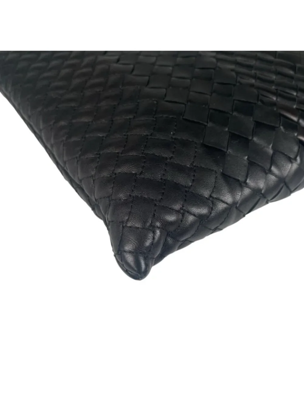 Bottega Veneta Intrecciato Clutch Leather Black